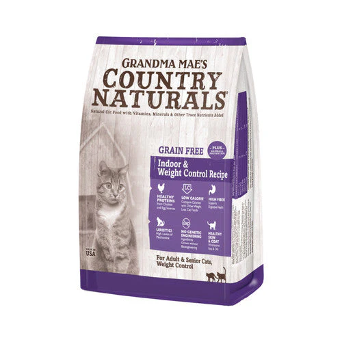 Grandma Mae's Country Naturals Grain Free Indoor & Weight Control Dry Cat Food Chicken 4lbs - Image 2