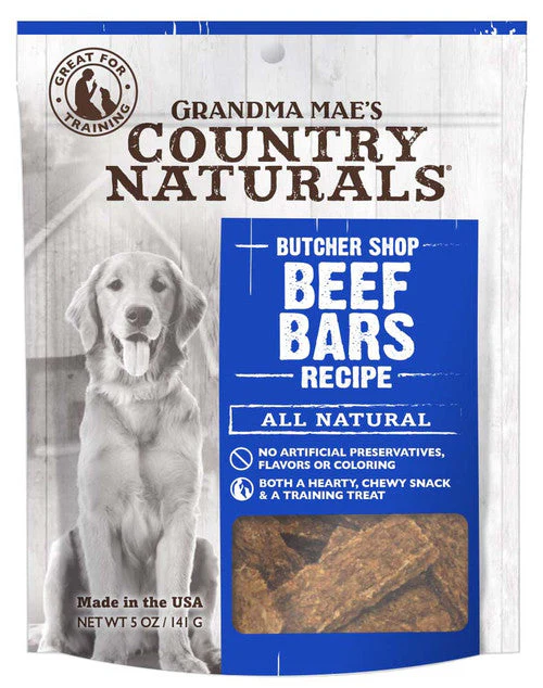 Grandma Mae's Country Naturals Grain Free Beef Bars Dog Treats 5 oz - Image 2