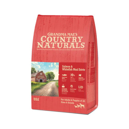 Grandma Mae's Country Naturals Dry Dog Food Salmon & Whitefish Meal 4lb - Image 2