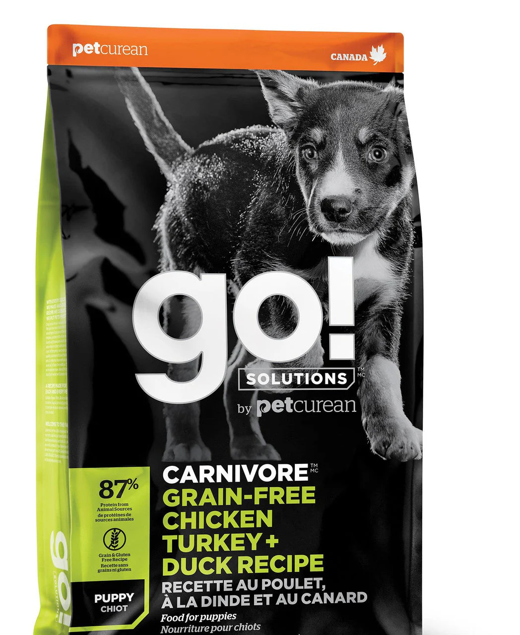 Petcurean GO! CARNIVORE Grain Free Chicken, Turkey + Duck Puppy 22lb {L-1}152252