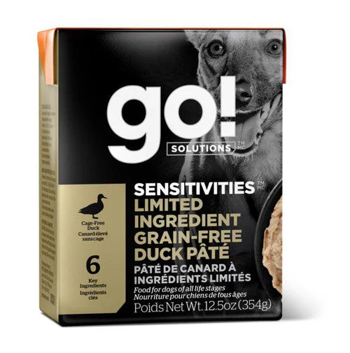 Petcurean GO! SENSITIVITIES Limited Ingredient Grain Free Duck P t 12/12.5oz {L-1} 152296 - Image 2