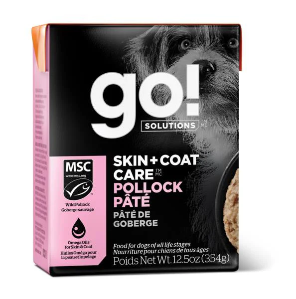 Petcurean GO! SKIN + COAT CARE Pollock P t for dogs 12/12.5oz {L-1} 152298