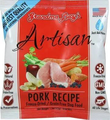 Grandma Lucy's Dog Grain Free Artisan Pork Trial Size {L-x} Pak6 - Image 2