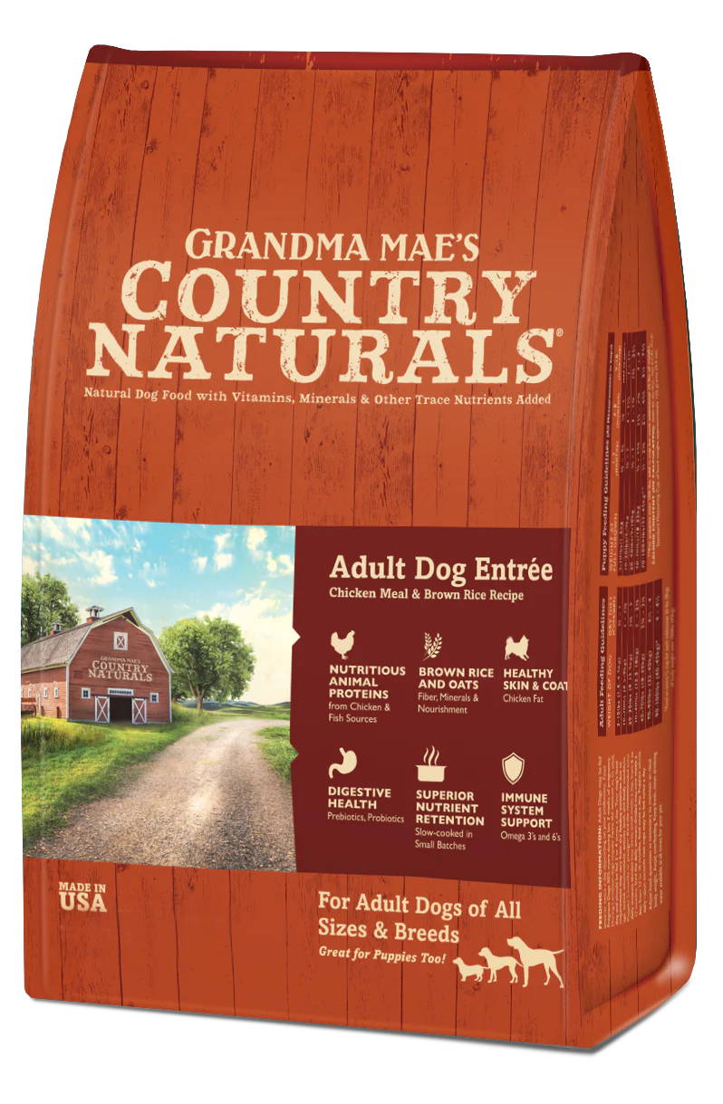 Grandma Mae's Country Naturals Premium All Natural Adult Dry Dog Food Chicken & Rice 4lb