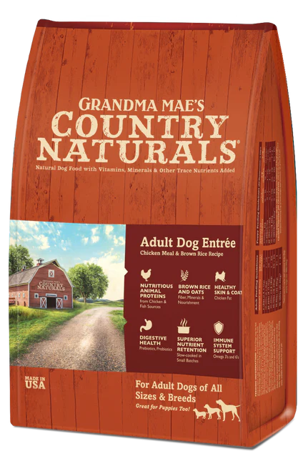 Grandma Mae's Country Naturals Premium All Natural Adult Dry Dog Food Chicken & Rice 4lb - Image 2