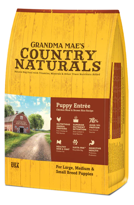 Grandma Mae's Country Naturals Premium All Natural Puppy Dry Dog Food Chicken 4lb - Image 2