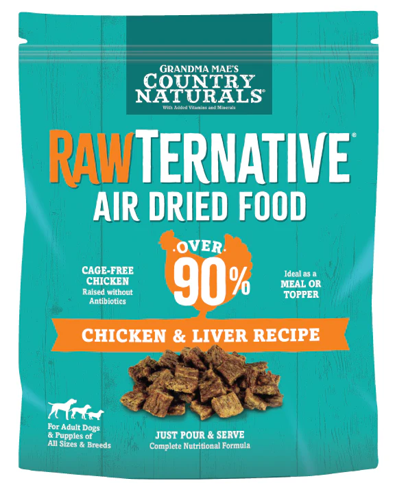 Grandma Mae's Country Naturals RawTernative Air Dried Dry Dog Food Chicken & Liver 1 lb