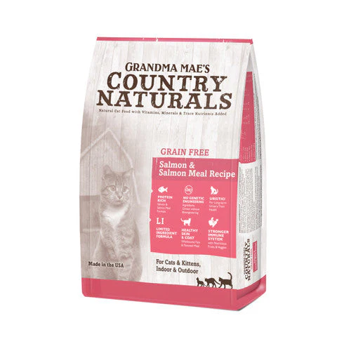 Grandma Mae's Country Naturals Grain Free Dry Cat Food Salmon 6lb - Image 2