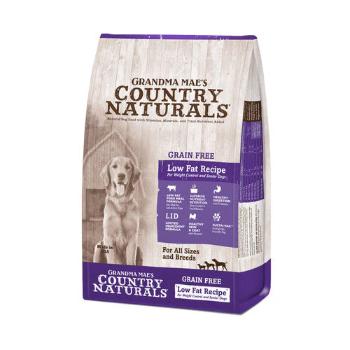 Grandma Mae's Country Naturals Grain Free Low Fat Dry Dog Food Pork 14lb - Image 2