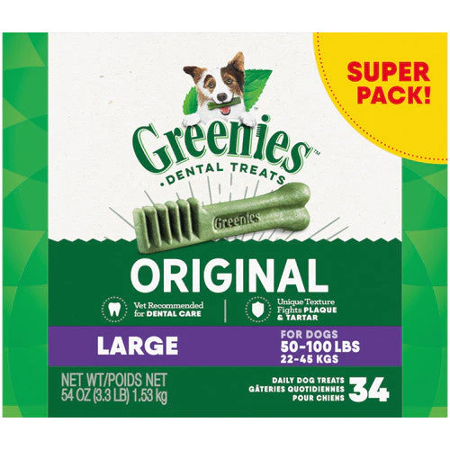 Greenies Dog Dental Treats Original 54oz 34ct Large - Image 2