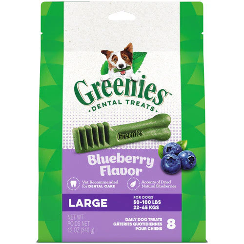 Greenies Dog Dental Treats Blueberry 12oz 8ct Large - Image 2