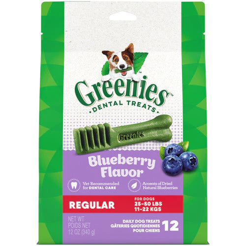 Greenies Dog Dental Treats Blueberry 12oz 12ct Regular - Image 2
