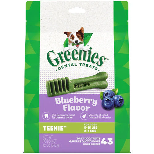 Greenies Dog Dental Treats Blueberry 12oz 43ct Teenie - Image 2