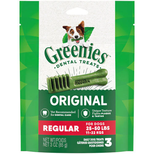 Greenies Dog Dental Treats Original 3oz 3ct Regular - Image 2