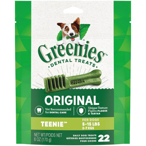 Greenies Dog Dental Treats Original 6oz 22ct Teenie - Image 2