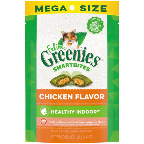 Greenies Feline SmartBites Healthy Indoor Cat Treats Chicken 4.6 oz - Image 2