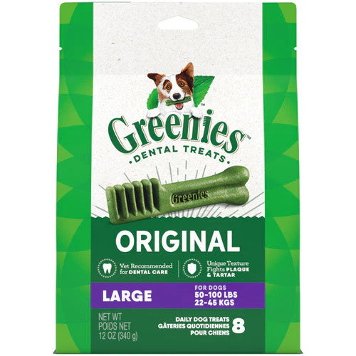 Greenies Dog Dental Treats Original 12oz 8ct Large - Image 2