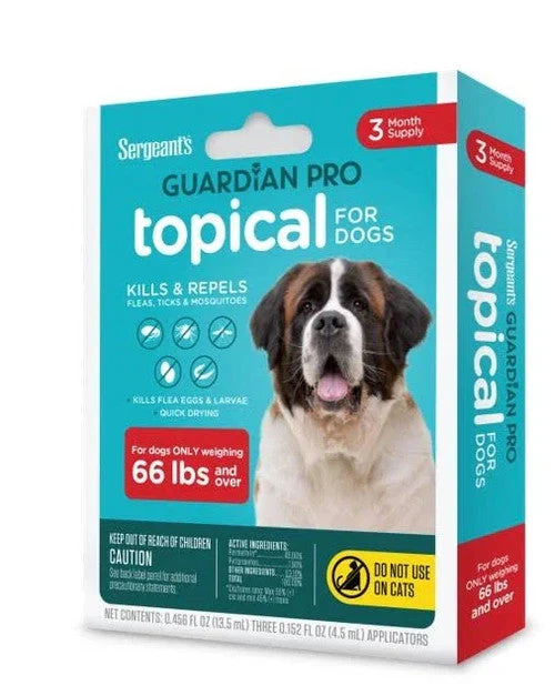 Guardian Pro Flea & Tick Squeeze On Dog over 66 lb 3 ct - Image 2