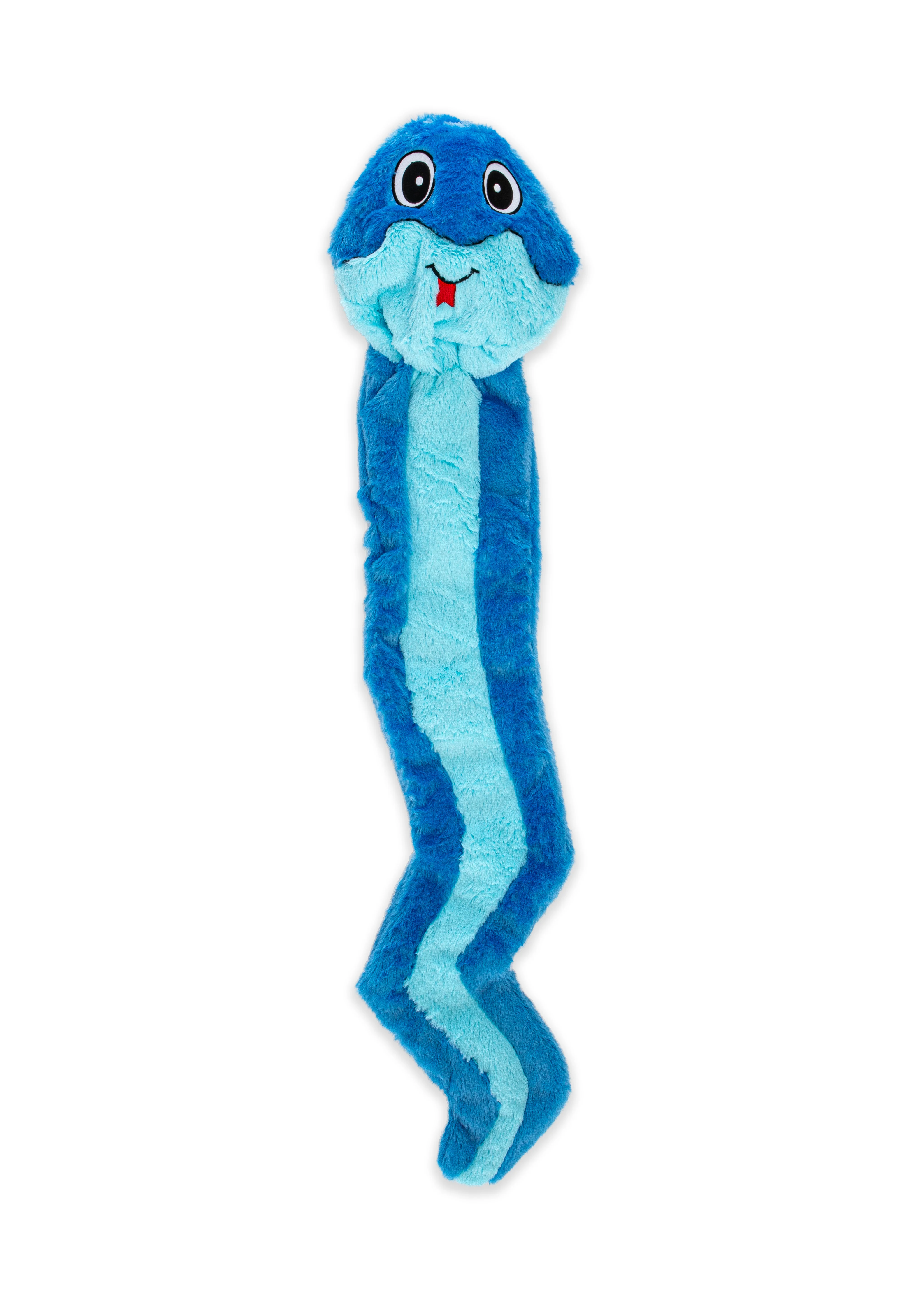 GURU Hide-A-Tail Snake Plush Puzzle Dog Toy Blue Large