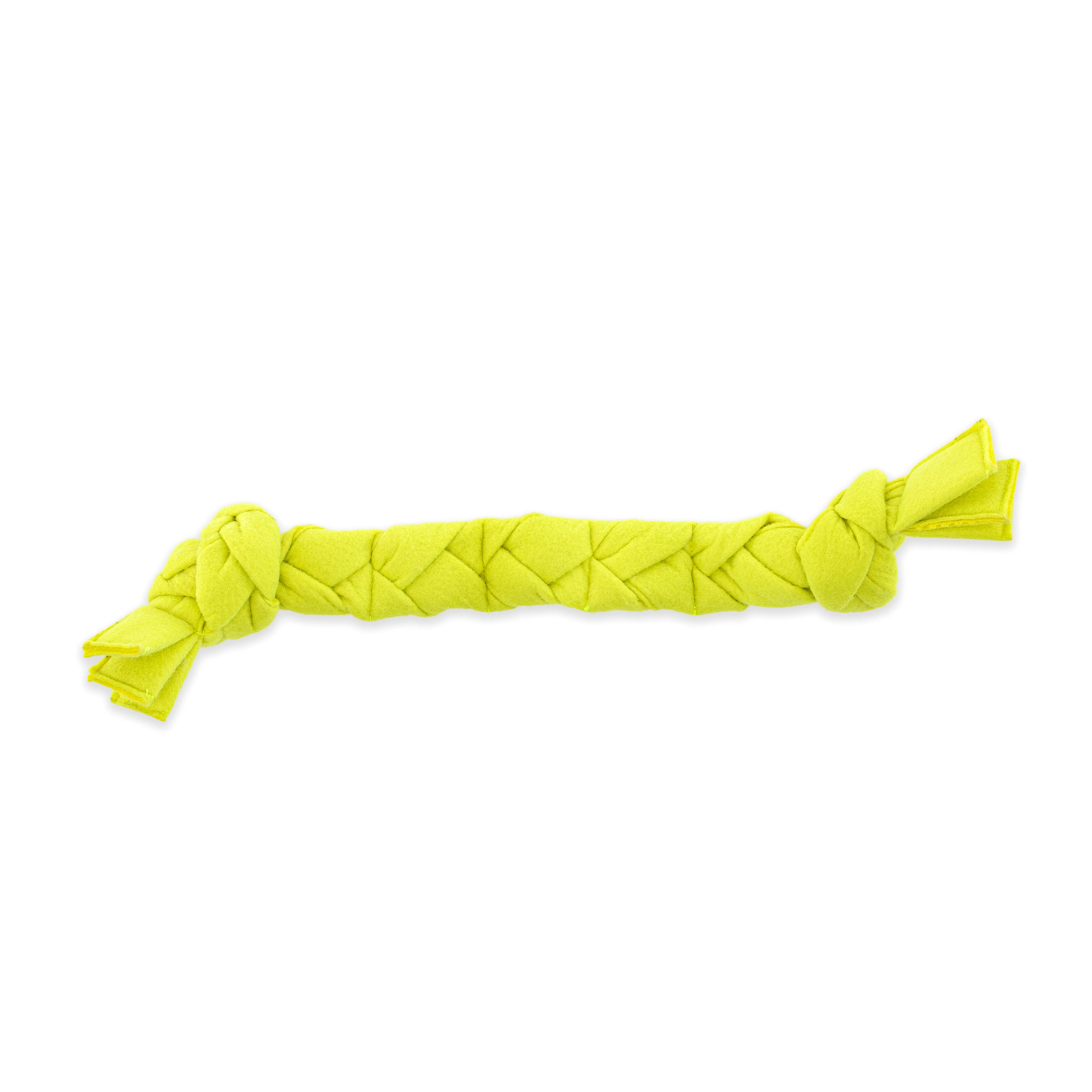 GURU Squeaking Tennis Snuffle Rope Dog Toy 12 in