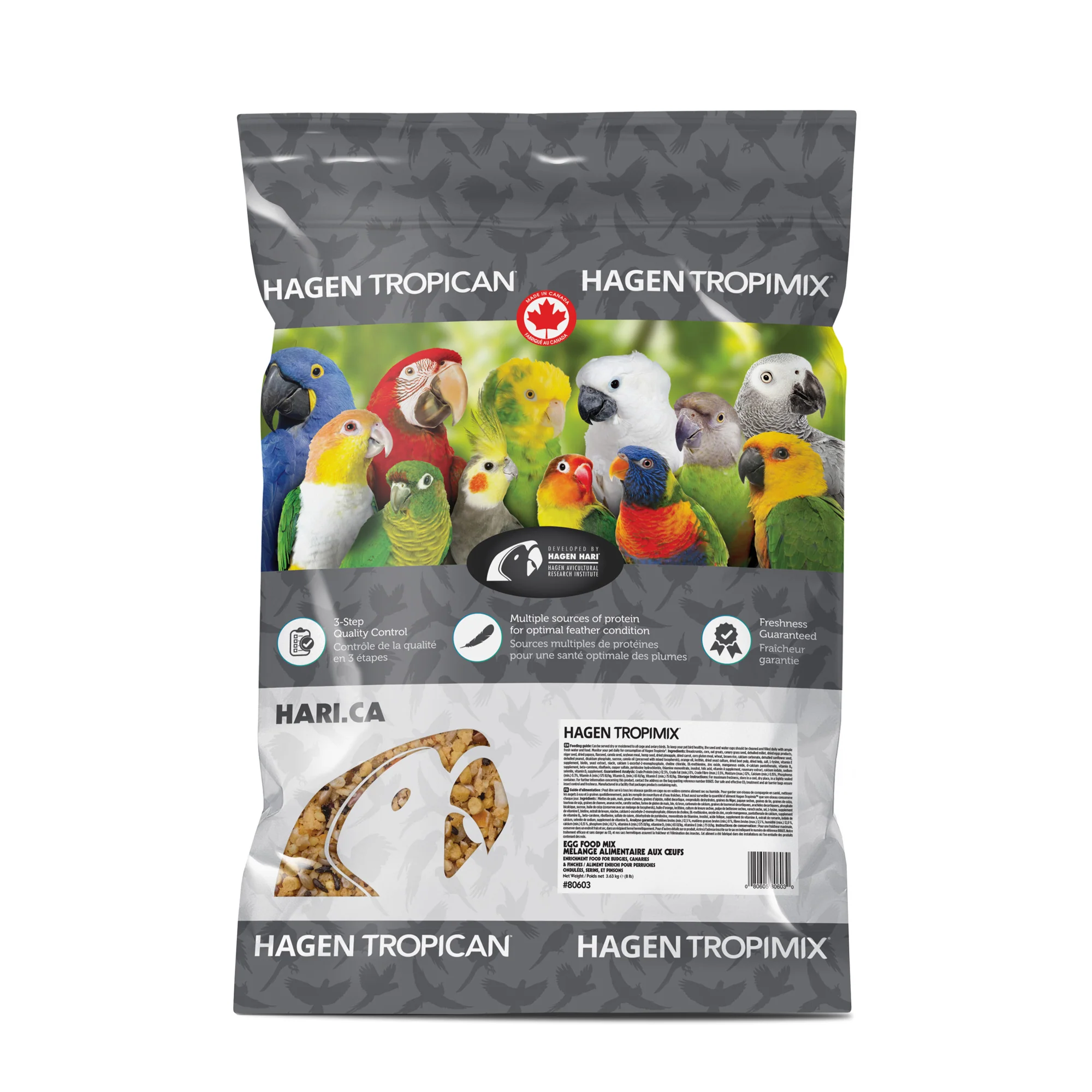 Hagen Hari Tropimix Egg Food Mix for Budgies, Canaries, Finches 8lb - 80603 - Image 2