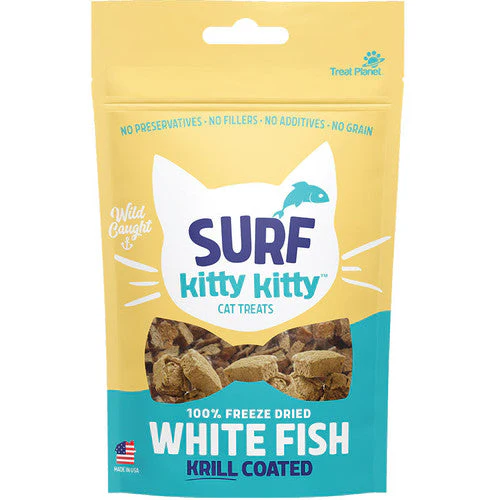 Surf Kitty Kitty 100% Freeze-dried White Fish Treat With Krill Coating 0.6oz - Image 2
