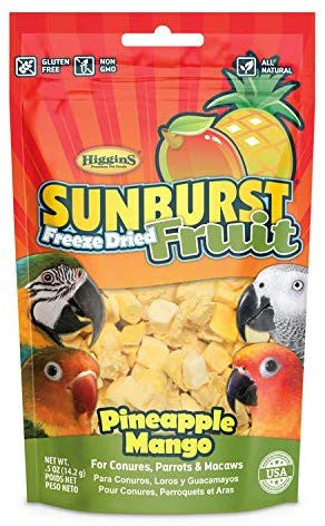 Higgins Sunburst Freeze Dried Pineapple Mango Bird-Conure/Parrot/Macaw .5z C=8 {L+1} 466191 - Image 2