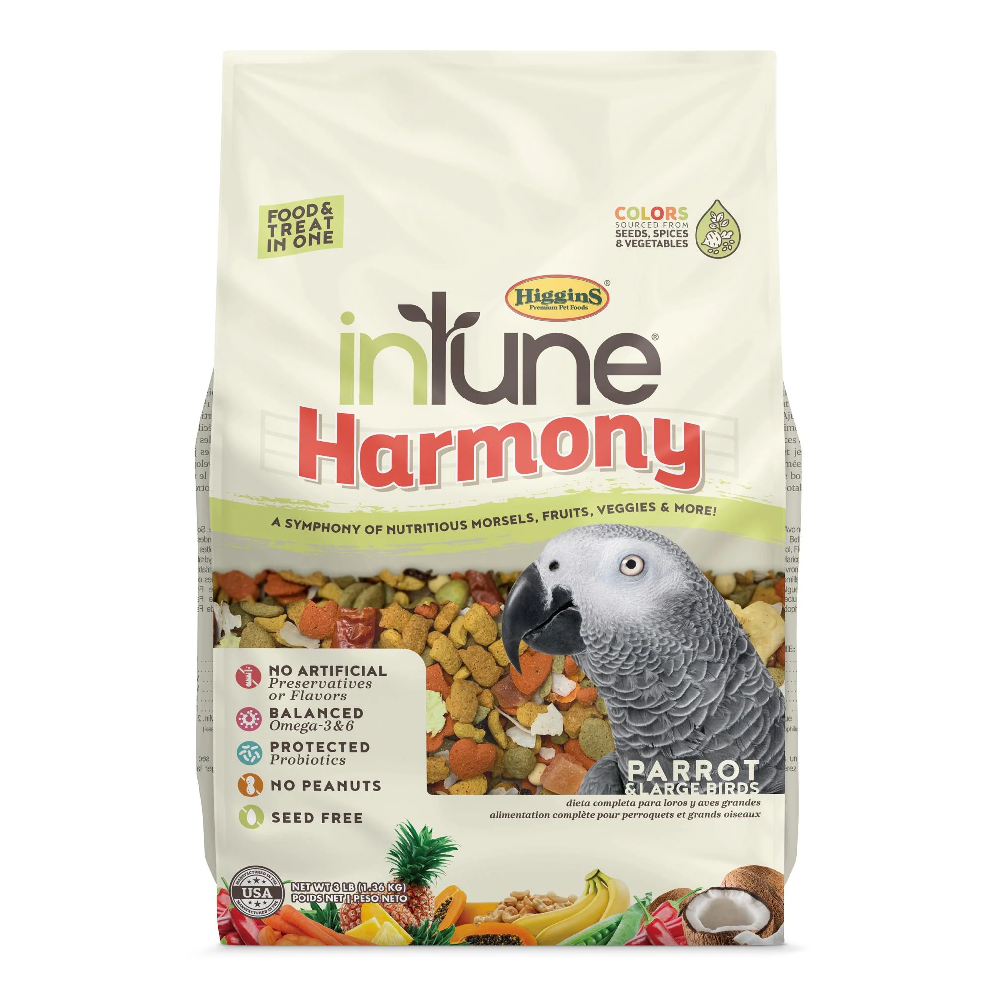 Higgins inTune Harmony Parrot 3lb {L-1} 466274