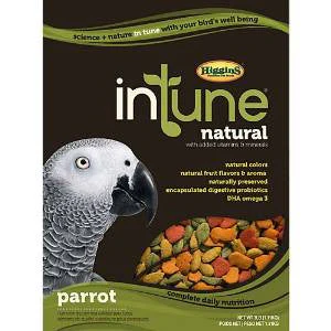 Higgins InTune Natural Food Mix for Parrots 18lb {L-1}466254