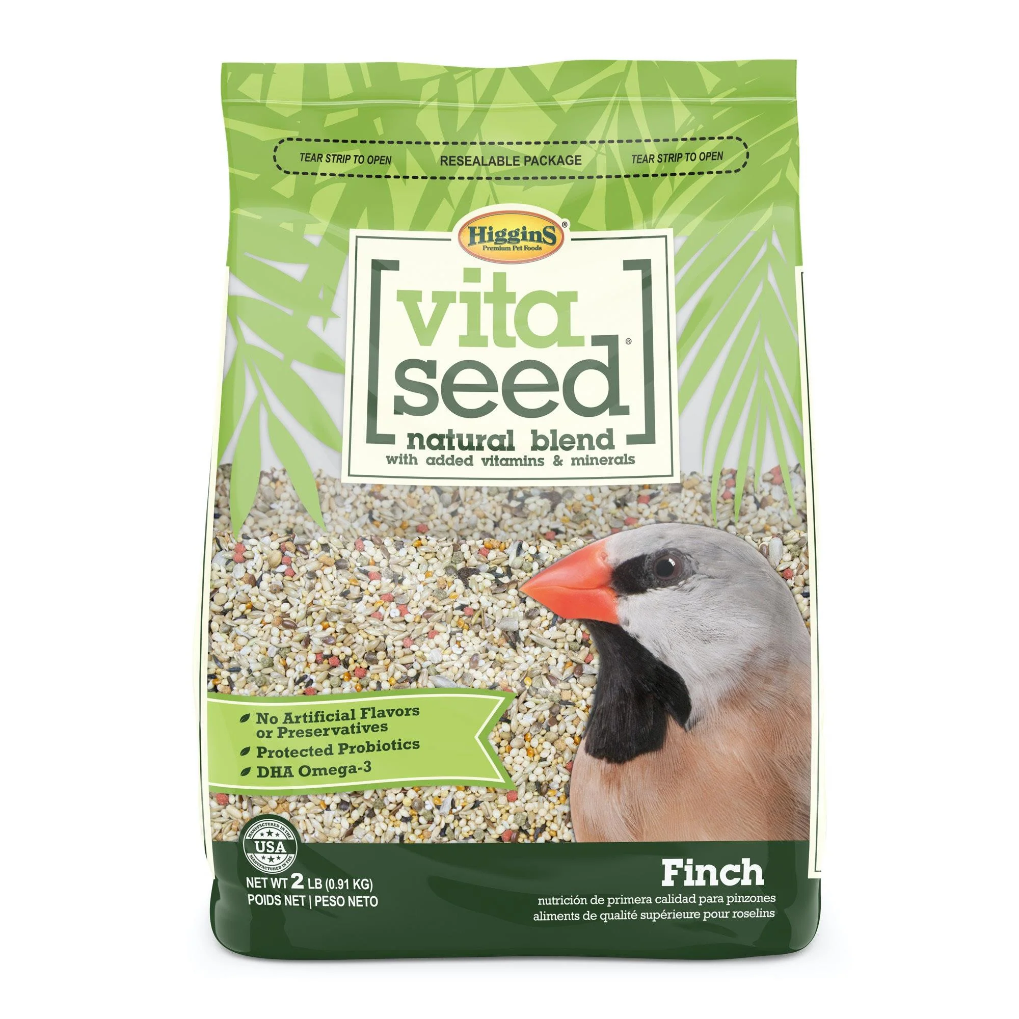 Higgins Vita Seed Natural Blend For Finch 2lb {L-1} C= 466159 (D)