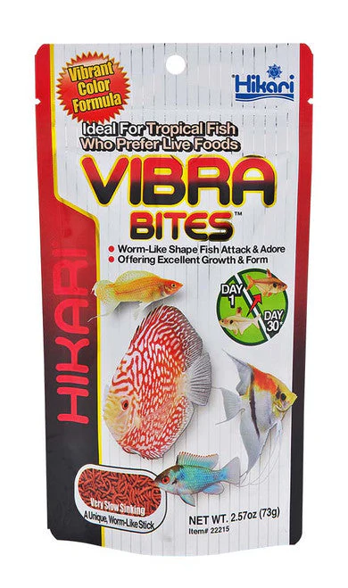 Hikari Vibra Bites Tropical Fish Food 2.57 oz (D) - Image 2