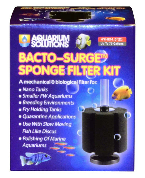 Aquarium Solutions Bacto-Surge Biological Action Sponge Filter Black LG - Image 2