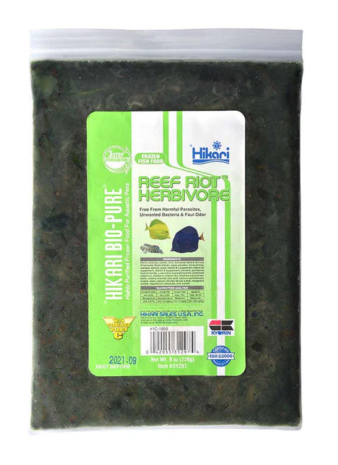 Hikari Bio-Pure Frozen Reef Riot Herbivore Fish Food 8 oz SD-5 - Image 2