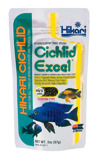 Hikari Cichlid Excel Pellets Fish Food 2oz Mini - Image 2