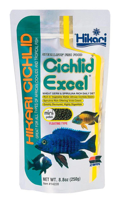 Hikari Cichlid Excel Pellets Fish Food 8.8oz Mini - Image 2