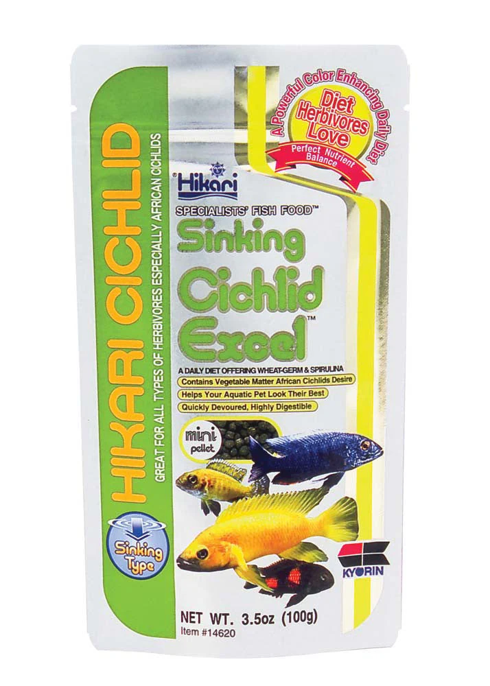Hikari Cichlid Gold Sinking Pellets Fish Food 2.2lb Mini (D)
