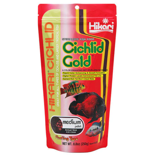 Hikari Cichlid Gold Pellets Fish Food 8.8oz MD - Image 2