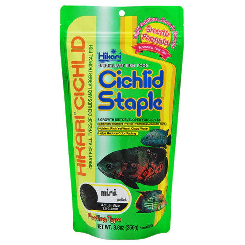Hikari Cichlid Staple Pellets Fish Food 8.8oz Mini - Image 2