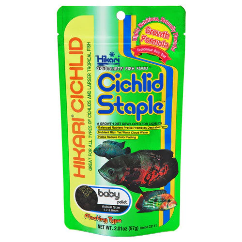 Hikari Cichlid Staple Baby Pellets Fish Food 2 oz Baby - Image 2