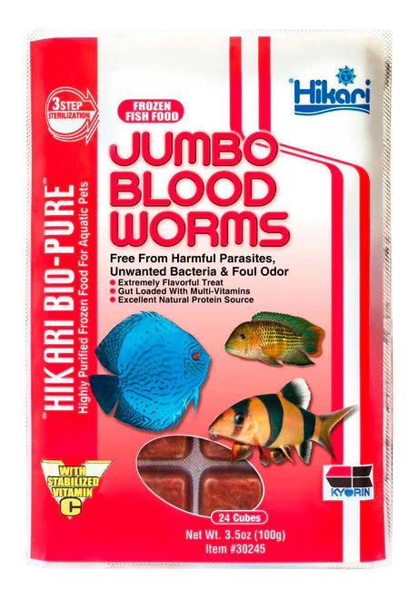 Hikari Jumbo Bloodworm Frozen Fish Food 3.5 oz SD-5 - Image 3