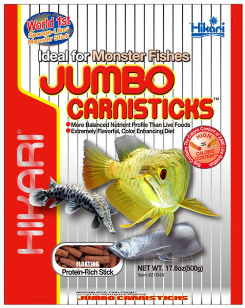 Hikari Jumbo CarniSticks? Floating Fish Food 17.6 oz Jumbo - Image 2