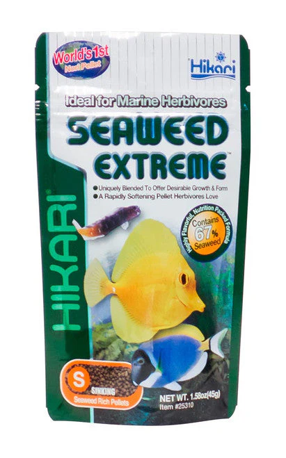 Hikari Seaweed Extreme Pellets Fish Food 1.58oz SM - Image 2
