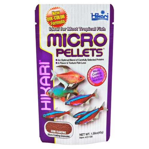 Hikari Tropical Pellets Fish Food 1.58 oz - Image 2