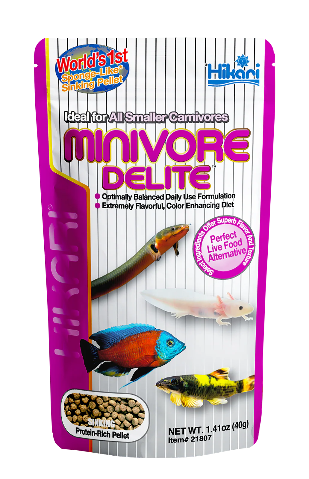 Hikari USA Minivore Delite Fish Food 40 g