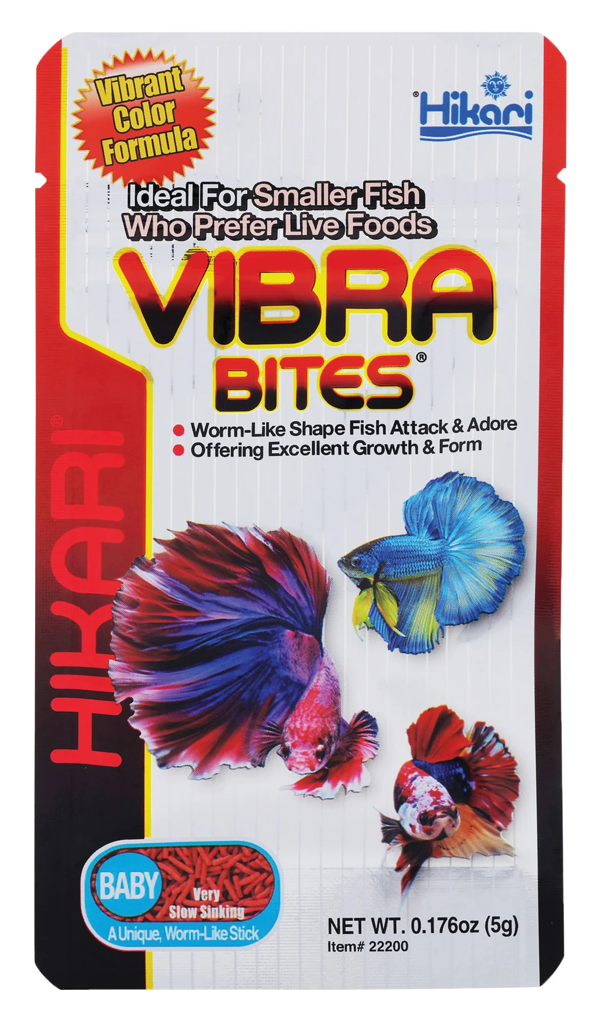 Hikari USA Vibra Bites Betta Fish Food Baby 0.18 oz