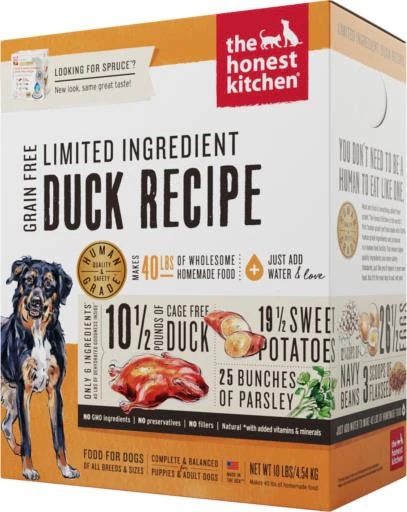 Honest Kitchen Spruce Grain Free LID Duck/Sweet Potato 10lb {L-1}83412(DD)4 - Image 2