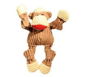 Hugglehounds Dog Knottie Sock Monkey Large !{L+x}