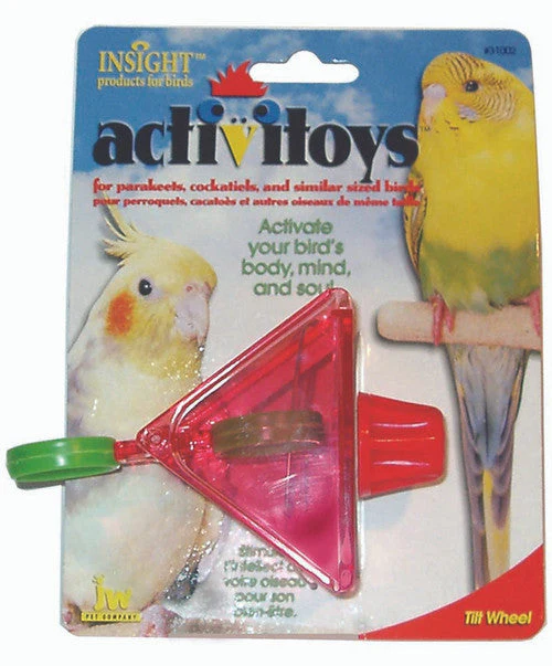 JW Pet ActiviToy Tilt Wheel Bird Toy Assorted One Size - Image 2