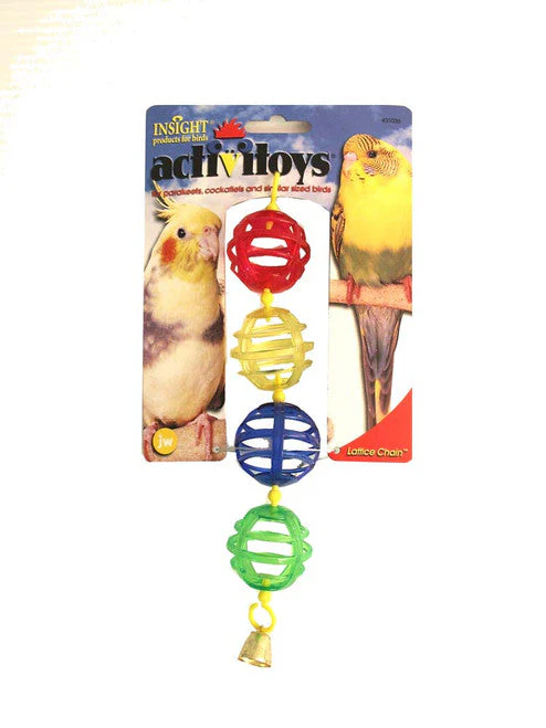 JW Pet ActiviToy Lattice Balls Bird Toy Multi-Color SM/MD - Image 2
