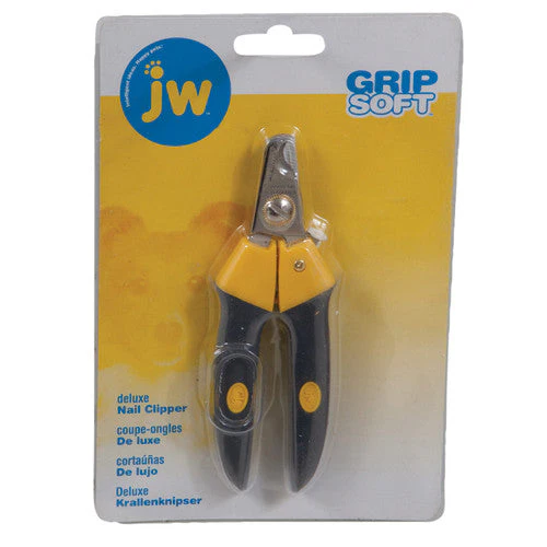 JW Pet Deluxe Dog Nail Clipper Grey/Yellow MD - Image 2